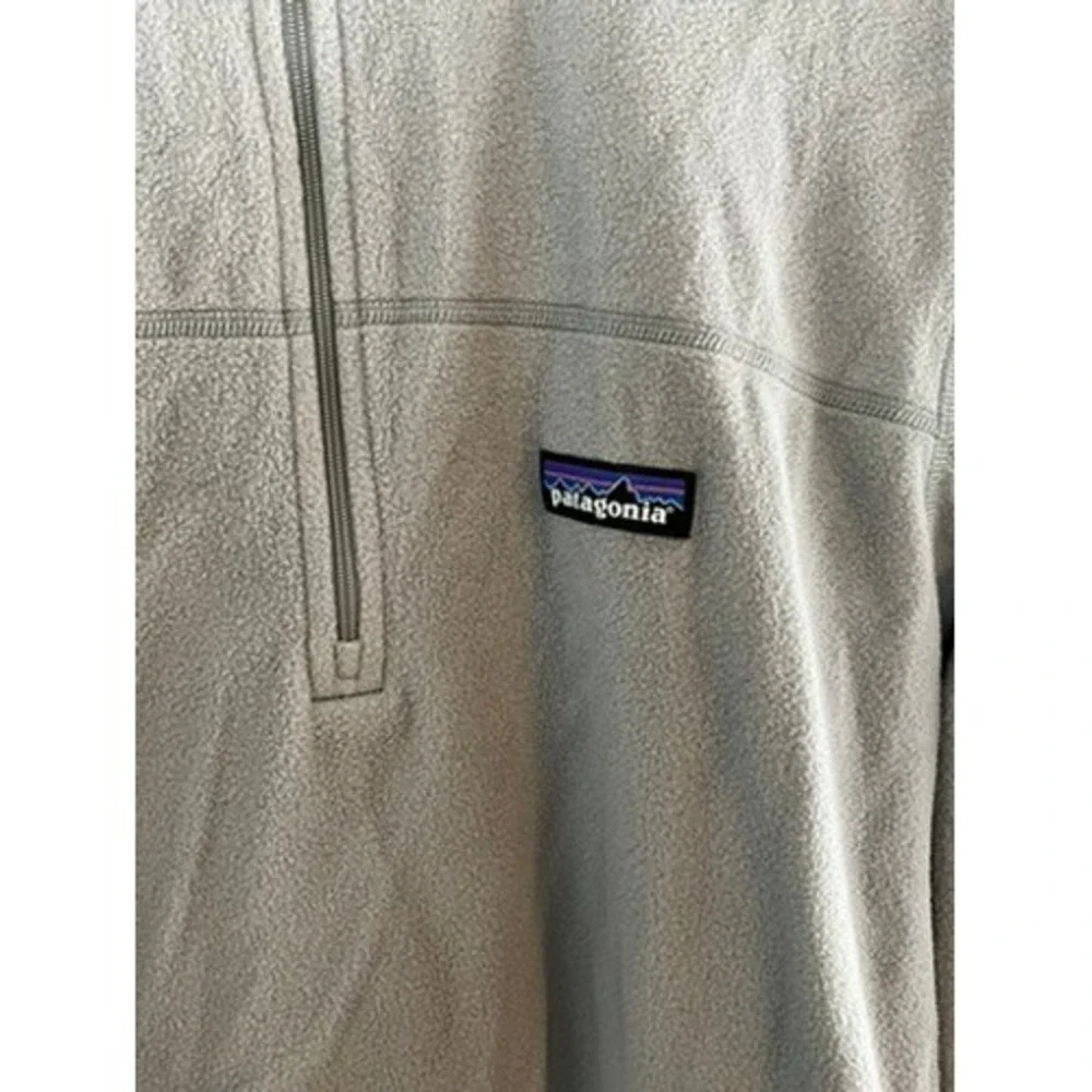 Patagonia Mens Micro D 1/4 Zip Fleece Pullover Forge Grey 26176 Size Medium